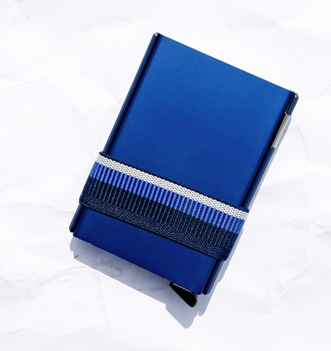 Card slide wallet - wallet, blue